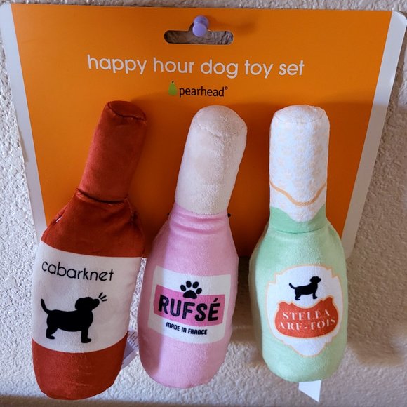 Pearhead Happy Hour Dog Puppy Toy Set - Picture 1 of 2
